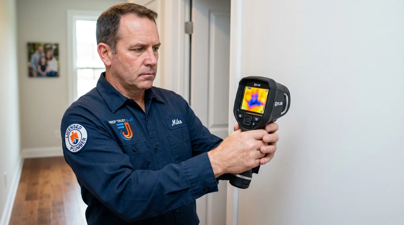 Thermal imaging leak detection by Johns Plumbing LLC in Holbrook